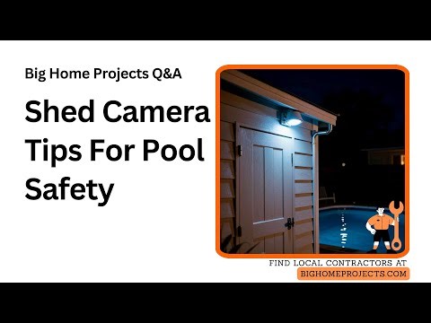 Shed Door Vent Camera Setup for Pool Safety