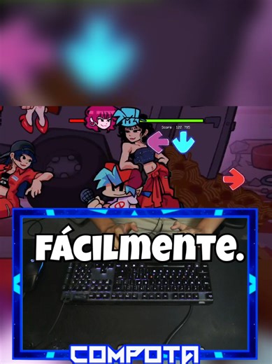 Tutorial de como pasar la parte dificil de Spaghetti de LE SSerafim en Friday Night Funkin #fyp #kpop #fnf #meme #humor