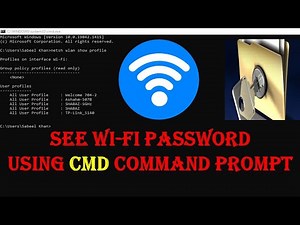 How to view the wifi password via commad prompt CMD