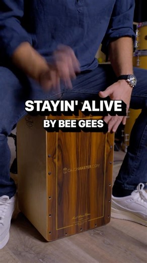 STAYIN' ALIVE By Bee Gees #beegees #cajon #disco #percussion