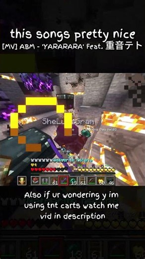 End crystals? Nah id cart #minecraft #minecraftpvp #minecraftpvpclips #minecraftgameplay
