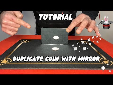 Duplicate Coin With Mirror ! Coin Magic Trick Tutorial 🎩🪄