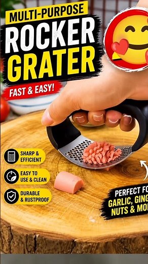 Multi-Purpose Rocker Grater | Garlic, Ginger & Nuts Grater