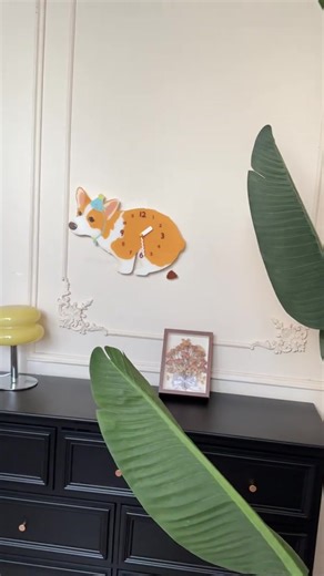 Is it your Corgi?#pet #wallclock #gift #petgifts #dog