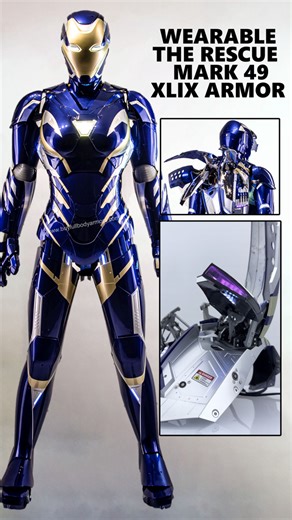 257K views · 2.4K reactions | Suit up, side by side with Iron Man. Made-to-measure. Worldwide shipping. Duty FREE. Buy link https://checkout.buyfullbodyarmors.com/wearable-the-rescue-mark-49-xlix-armor-suit-2025/#marvel #halloween #gift #pepperpotts #mark49rescue #rescuearmor | Full Body Armors - Replica Costume Shop | Facebook