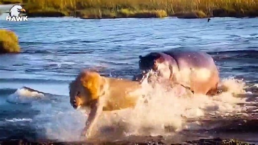 7 Moments Of Angry Hippo Fight The Enemy Caught On Camera