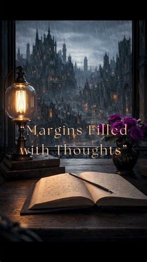 Margins Filled with Thoughts • Dark Academia Night of Quiet Longing