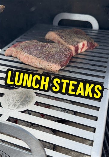 Had to fire up this @Chiasson Smoke Hauler grill today! The weather was not ideal but we made it work! This thing is awesome. Steaks were seasoned with one of my favorites @Grand Oaks BBQ Beef Rub and used @B&B Charcoal briquettes to make sure the grill was piping hot in this -11 degree weather! #bbq #steak #steaktiktok #mediumrare #foodie