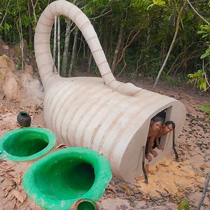 2.2M views · 58K reactions | Mission Complete Underground House With Private Pools In 111Day | Survival Builder Viral | Facebook