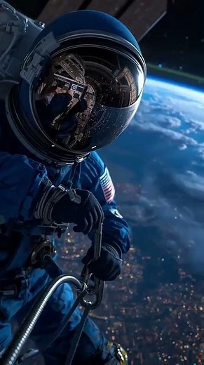Spacewalk Over Earth’s Wonders! 🌍✨