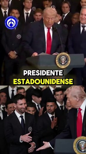 Trump se pone en modo amigo con Messi y le cuenta que su hijo es gran fan. #CapCut #tiktokinforma #Trump #Messi
