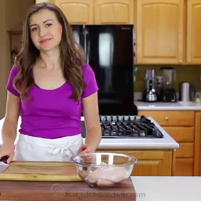 Cheesy Chicken Fritters FULL RECIPE: http://bit.ly/easychickenfritters | NatashasKitchen.com