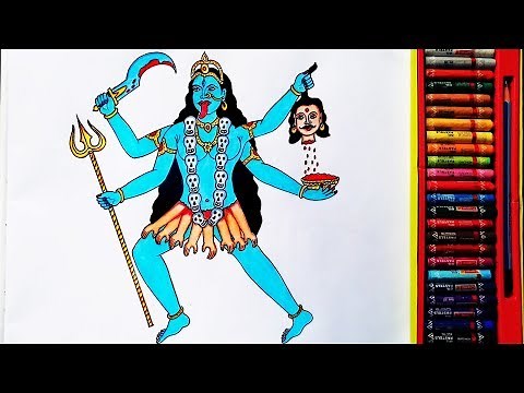 How to Draw Mahakali Mata Step By Step | Kali Mata Drawing | By Drawing Art