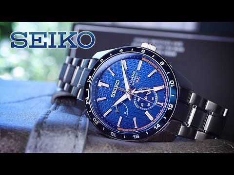 SEIKO SHARP EDGE SERIES GMT FULL REVIEW (Travelers GMT) SPB217