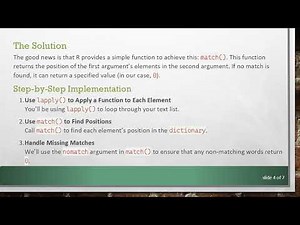 How to Lookup Location of Character Strings in a Dictionary Vector Using R