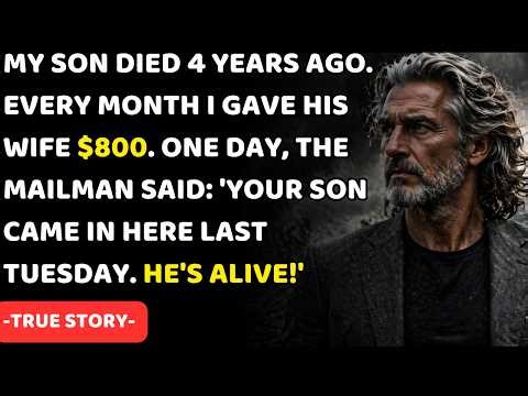 MY SON PASSED AWAY FOUR YEARS AGO. EVERY MONTH I GAVE HIS WIFE $800. THEN THE MAILMAN SAID...