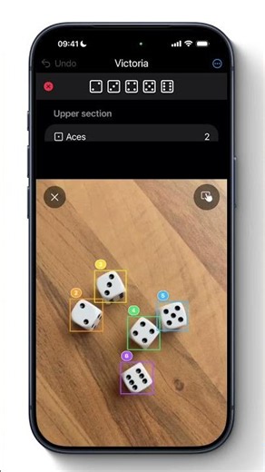 AI Yahtzee Dice Scanner! (v1.2 Preview) #shorts, #yahtzee 🎲