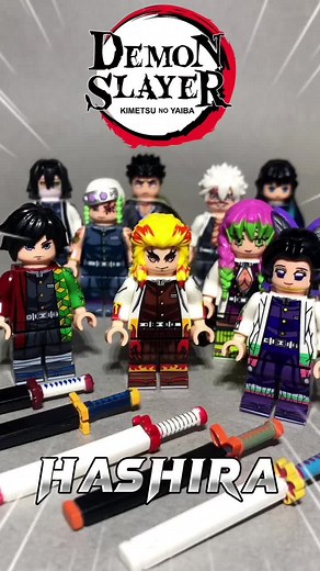 Lego Demon Slayer All Hashira Minifigure Set (Unofficial Lego)
