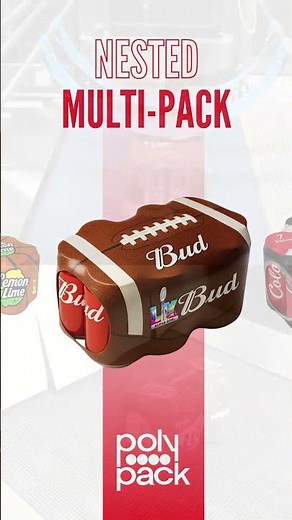 Trayless Shrink Wrap Machines for Club Packs | Polypack Nested Packs with Printed Film