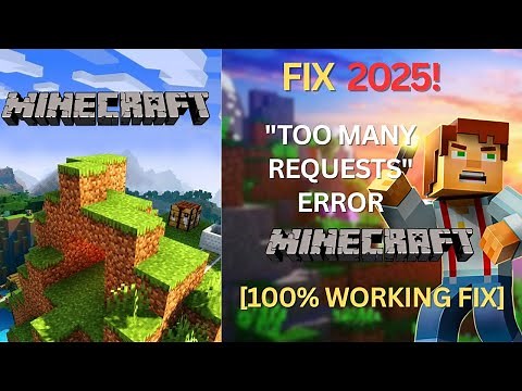 FIX "Too Many Requests" Error in Minecraft (2025) | Login & Server Join Issue Solved!