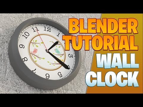 Wall clock Blender Tutorial