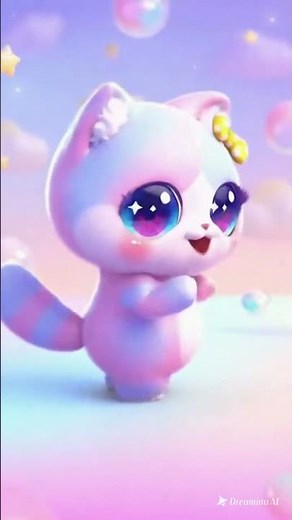 Chibi Kitten Shows Off Its Cutest Dance Moves 🐾✨ #cute #kawaii #chibicat