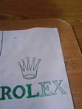 how to draw a logo of Rolex.