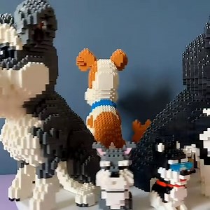 Building Block Animal Dog Micro Mini Block Dogs Building Animal Set DIY 3D Block Toy Building Blocks for Kids Or Adult 2100 Pieces