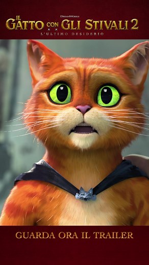 Quest'autunno, vivi ogni avventura come se fosse l'ultima. Guarda il Trailer de #IlGattoConGliStivali2, prossimamente #SoloAlCinema.