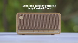 Edifier MP230 Portable Bluetooth Speaker, Wireless Speaker with Stereo Sound for Outdoor Travel, 10-Hour Playtime, Supports USB Soundcard/Micro SD, 20W RMS - Black Green