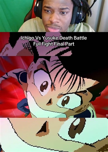 Ichigo Vs Yusuke Death Battle Full Fight Final Part #anime #bleach #fyp #yuyuhakusho