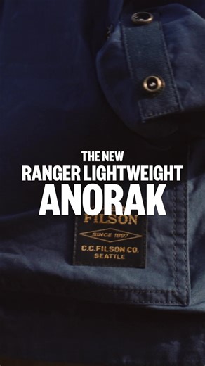Based on vintage mountaineering gear. Made with an ultralight version of our signature dry-waxed Ranger fabric for packable, reliable protection against the elements. Machine-washable. | Filson