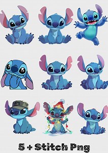 Stitch PNG Bundle, Stitch SVG, T Shirt Designs, Stitch Sublimation, Lilo and Stitch PNG, Cute Cartoon Png, Instant Download, Stitch - Etsy