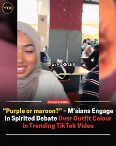Do you see purple or maroon? Full article 🔗: https://worldofbuzz.com/msians-engage-in-spirited-debate-over-outfit-colour-in-trending-tiktok-video/ | WORLD OF BUZZ