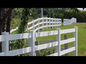 Eldorado 3 Fence Install, vinyl ranch fence #dfs