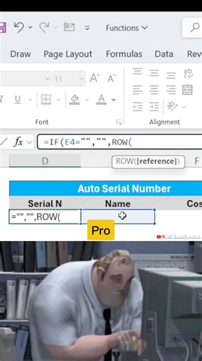 How to create auto serial numbers in MS Excel 😱 #excel #msexcel #spreadsheet