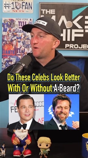 Do These Celebrities Look Better With Or Without A Beard? #reels #celebrity #beard #bradpitt #look | The Makeshift Project