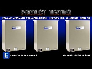200-amp Automatic Transfer Switch - 120/240V 1PH - Aluminum - NEMA 3R