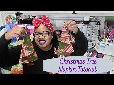 Holiday Christmas Tree Napkin Tutorial #2 | Jordan Fabrics