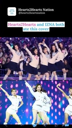 Hearts2Hearts and IZNA both ate this cover with their own versions #hearts2hearts #shorts