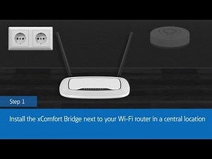 How to install the xComfort Bridge for light control?