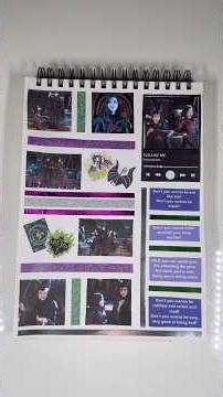 Evil Like Me Scrapbooking🎵 #descendants #evillikeme #disneydescendants #disneychannel #scrapbooking