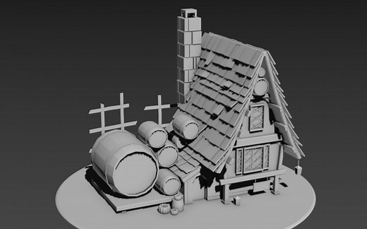 3DMAX房子建模：模型基础分享讲解，场景模型建模思路