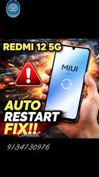 Redmi 12 5G Auto Restart Problem Fix 🔥 100% Working Solution #mobilerepair #redmiphone#viral#repair