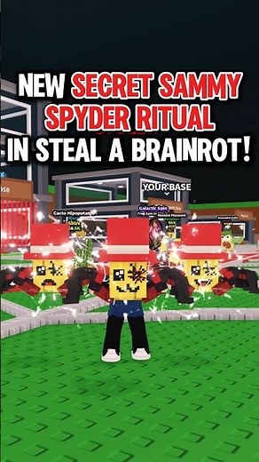 HOW TO DO the NEW SECRET SAMMY SPYDER RITUAL in Steal a Brainrot! #roblox