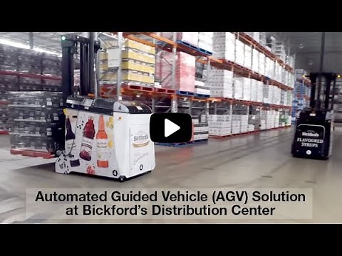 Dematic Automated Guided Vehicle (AGV) Solution at Bickford’s Distribution Center