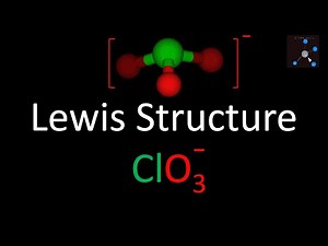 Lewis Structure of ClO3- (Chlorate ion).