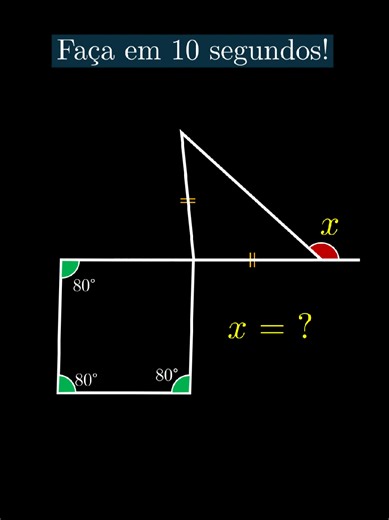 A geometria pode ser interessante. Saiba as propriedades e a resolução fica fácil #matematica #geometry #geometria #triangle #angulos
