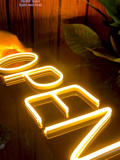 High Quality Neon Open Sign made By Kashif Signs. Contact us for your Customised Neon Sign Order. #kashifsigns #neonsigns #lightname #open #openneonsign