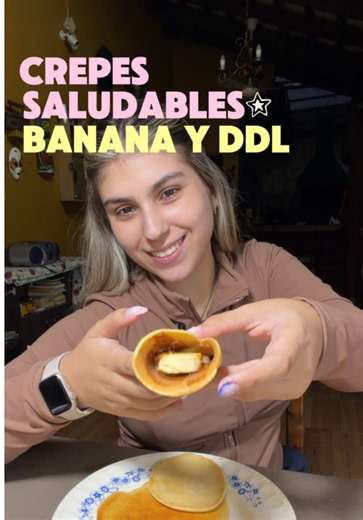 Amaaamos esta merienda!! Prueban y me cuentan #protein #merienda #crepes #recetasfaciles #dulce